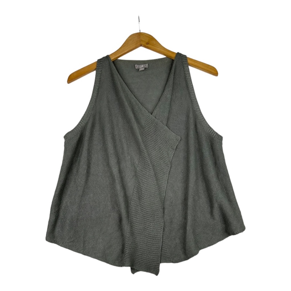 J. Jill Green Open Front Cardigan Size Small‎